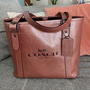 Coach Small Ferry Tote with Glitter